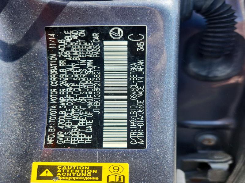 Auction sale of the 2015 Lexus Es, vin: JTHBK1GG8F2168217, lot number: 54794046