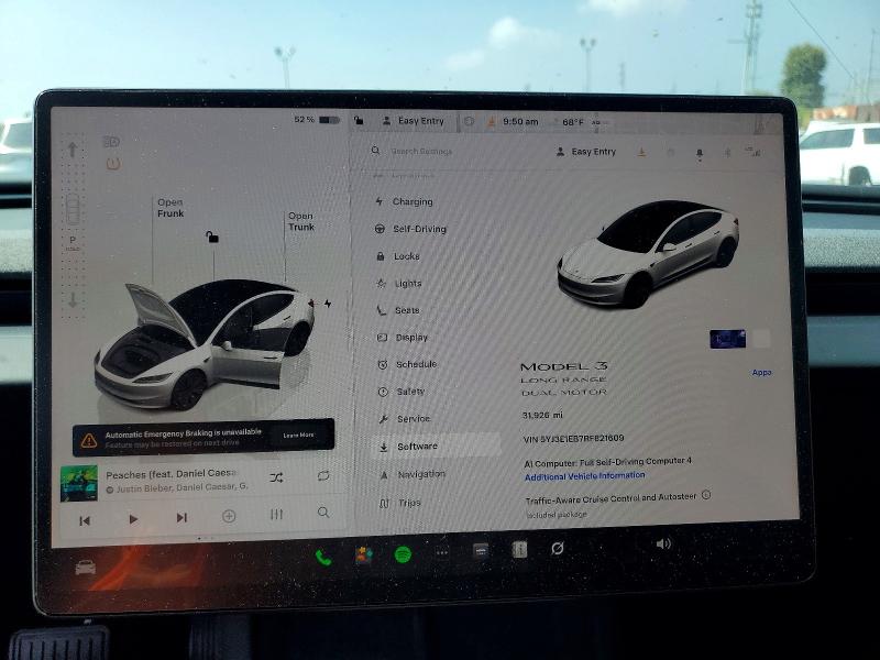 Aukcja sprzedaży 2024 Tesla Model 3, vin: 5YJ3E1EB7RF821609, numer aukcji: 53996006