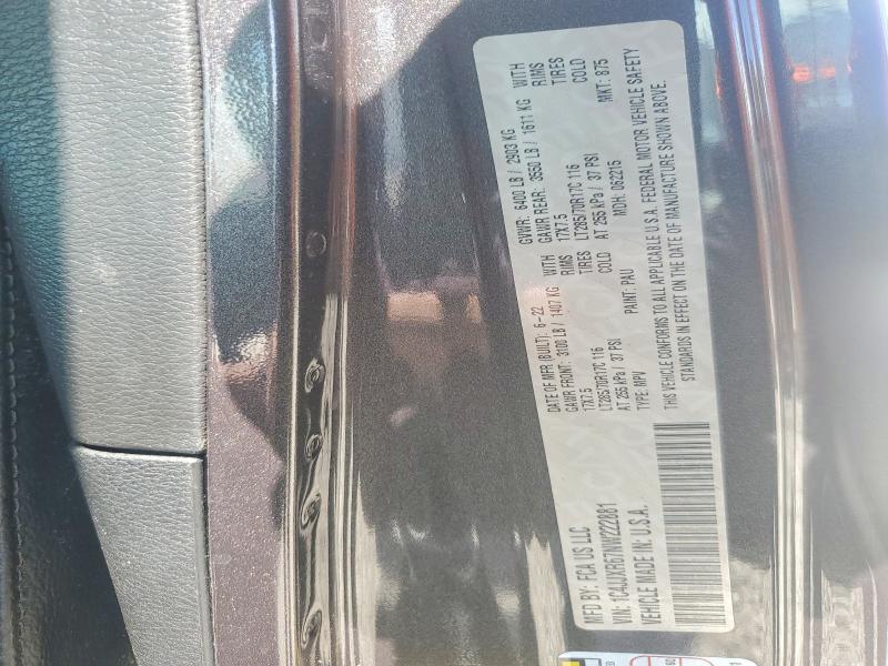 2022 Jeep Wrangler Unlimited მანქანა იყიდება აუქციონზე, vin: 1C4JJXR67NW222881, აუქციონის ნომერი: 52658116
