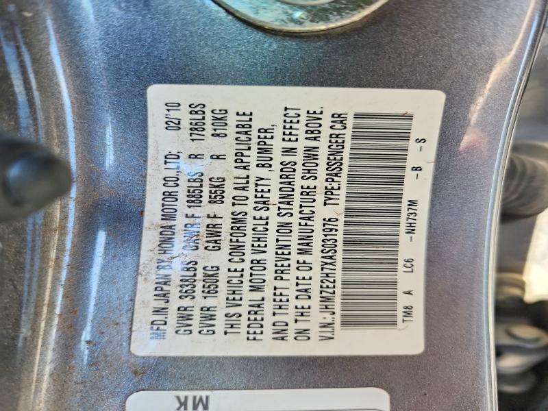 Продаж на аукціоні авто 2010 Honda Insight, vin: JHMZE2H7XAS031976, номер лоту: 55034556