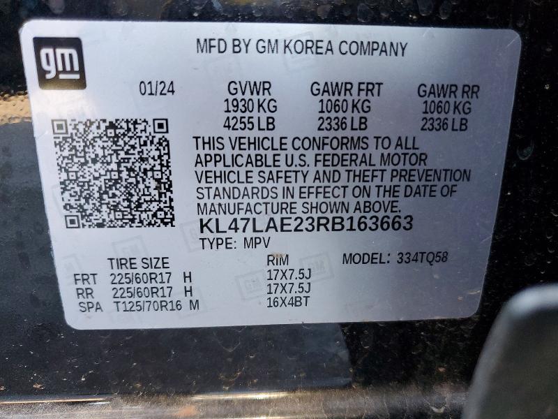 Продажа на аукционе авто 2024 Buick Envista, vin: KL47LAE23RB163663, номер лота: 55268436