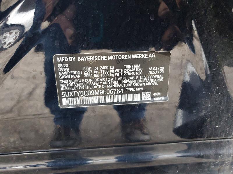 Продаж на аукціоні авто 2021 Bmw X3, vin: 5UXTY5C09M9E06764, номер лоту: 54285466