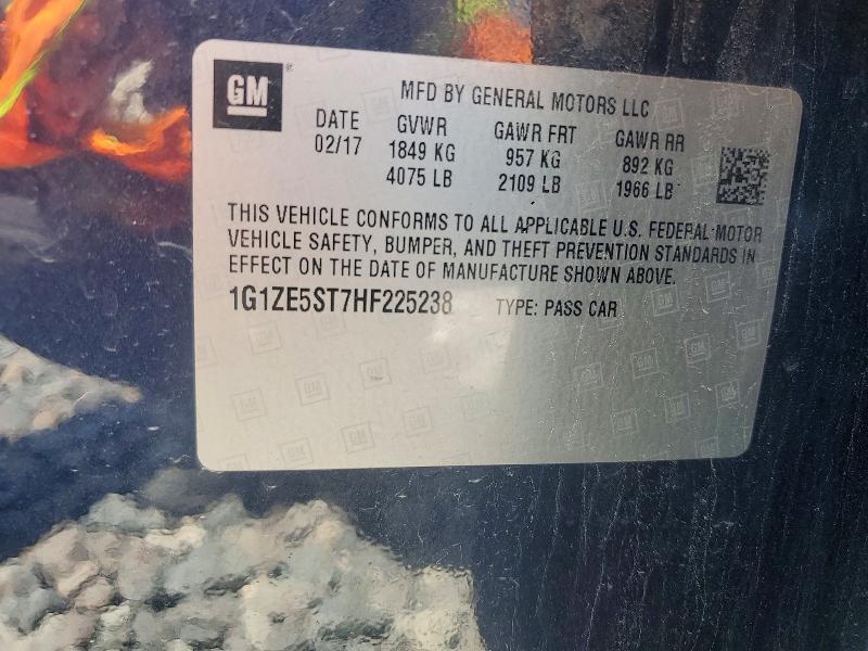 Продаж на аукціоні авто 2017 Chevrolet Malibu, vin: 1G1ZE5ST7HF225238, номер лоту: 53420946