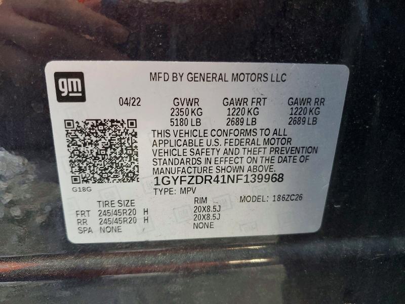 Aukcja sprzedaży 2022 Cadillac Xt4, vin: 1GYFZDR41NF139968, numer aukcji: 52271236