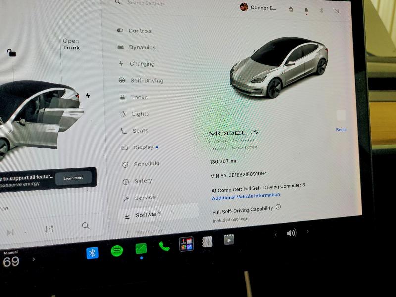 2018 Tesla Model 3 მანქანა იყიდება აუქციონზე, vin: 5YJ3E1EB2JF091094, აუქციონის ნომერი: 53064216