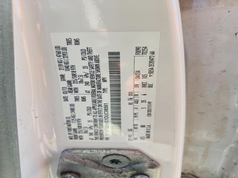 55414766 :رقم المزاد ، 1FMCU9HX1DUC98561 vin ، 2013 Ford Escape مزاد بيع