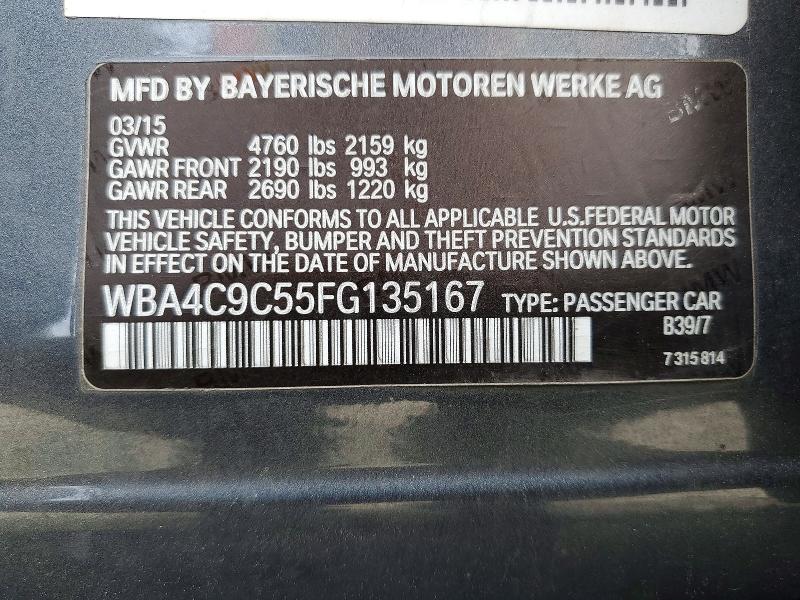 Aukcja sprzedaży 2015 Bmw 428, vin: WBA4C9C55FG135167, numer aukcji: 53386976