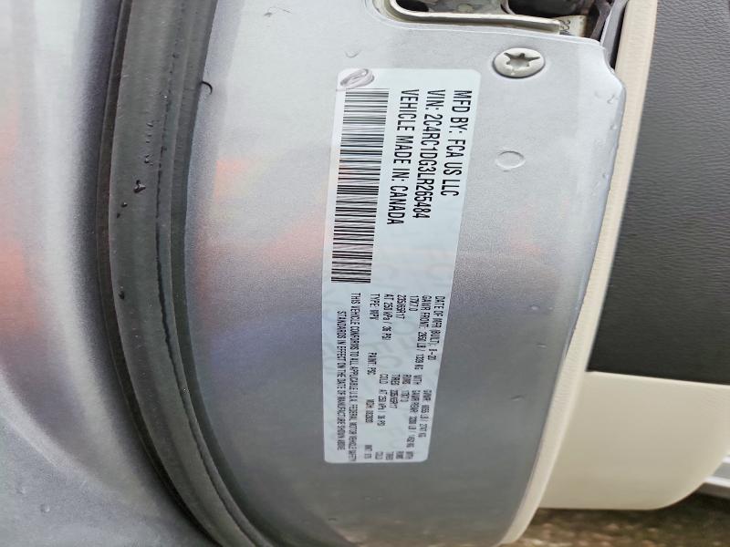 2020 Chrysler Voyager მანქანა იყიდება აუქციონზე, vin: 2C4RC1DG3LR265484, აუქციონის ნომერი: 54146096