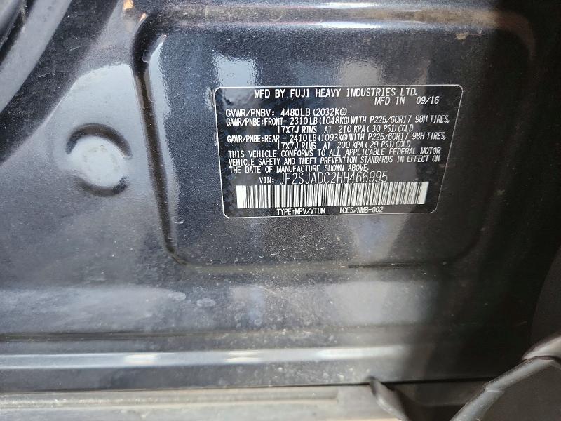 Aukcja sprzedaży 2017 Subaru Forester, vin: JF2SJADC2HH466995, numer aukcji: 53289876