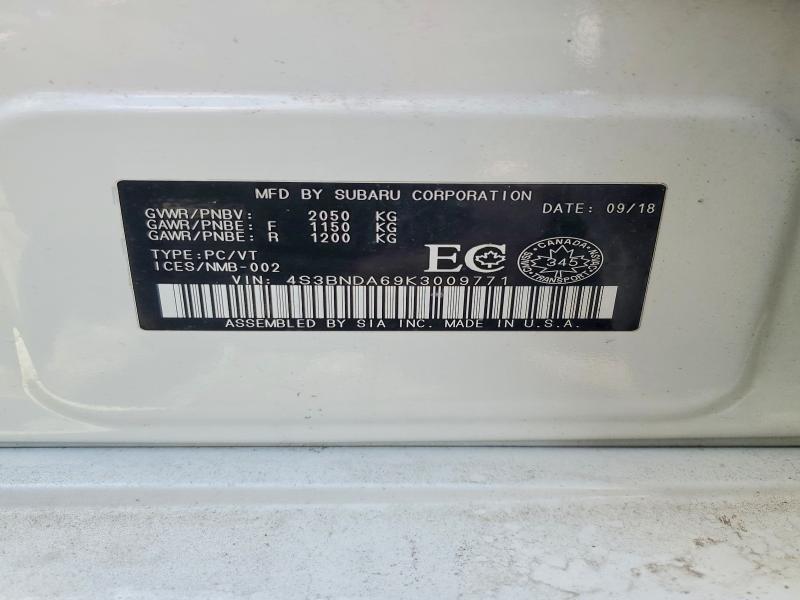 Продажа на аукционе авто 2019 Subaru Legacy, vin: 4S3BNDA69K3009771, номер лота: 52121566