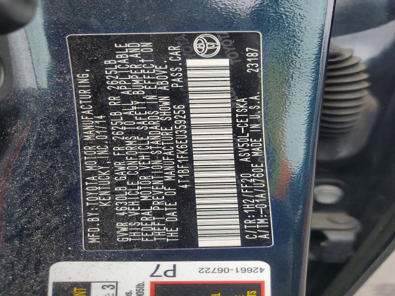 Продаж на аукціоні авто 2014 Toyota Camary, vin: 4T1BF1FK6EU359256, номер лоту: 45954426
