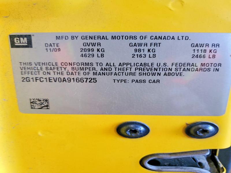 Продаж на аукціоні авто 2010 Chevrolet Camaro, vin: 2G1FC1EV0A9166725, номер лоту: 53352886