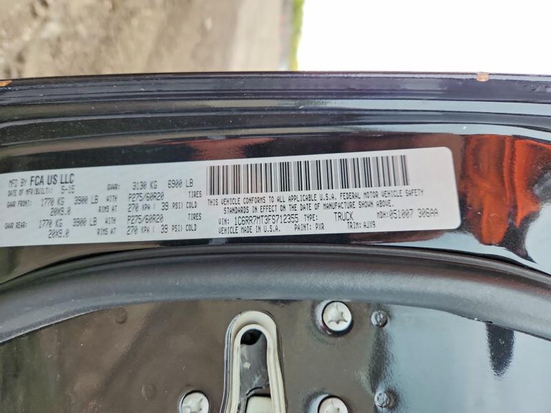 Aukcja sprzedaży 2015 Ram 1500, vin: 1C6RR7MT3FS712355, numer aukcji: 52570106