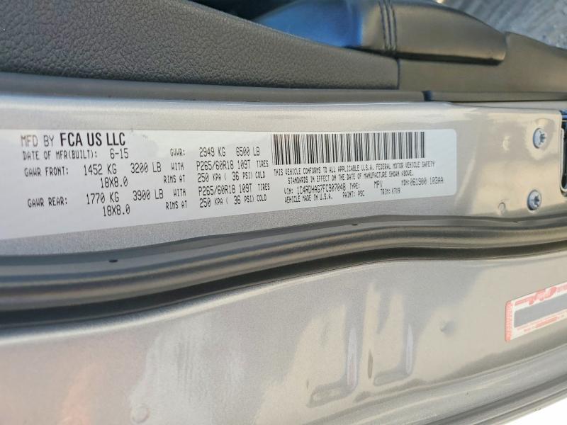 2015 Dodge Durango მანქანა იყიდება აუქციონზე, vin: 1C4RDHAG7FC907048, აუქციონის ნომერი: 54554076