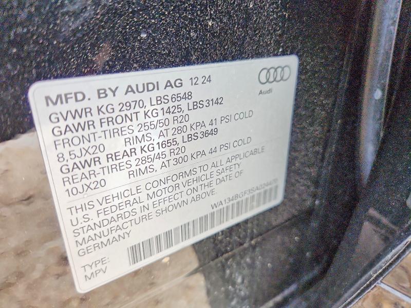 Продажа на аукционе авто 2025 Audi Q6 E-tron, vin: WA134BGF3SA024470, номер лота: 54081116