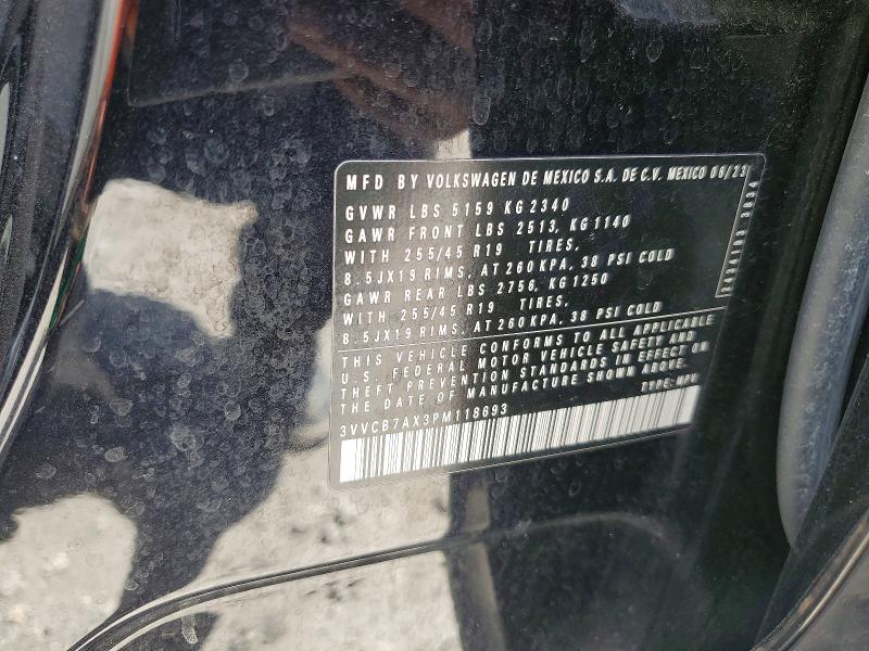 Aukcja sprzedaży 2023 Volkswagen Tiguan, vin: 3VVCB7AX3PM118693, numer aukcji: 53448836