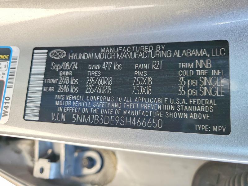 Продажа на аукционе авто 2025 Hyundai Tucson, vin: 5NMJB3DE9SH466650, номер лота: 53654536