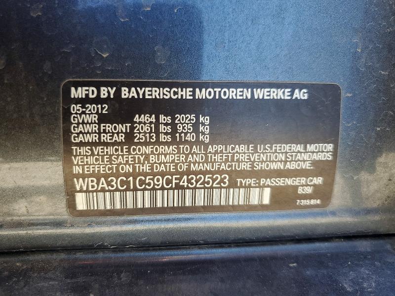Продажа на аукционе авто 2012 Bmw 328, vin: WBA3C1C59CF432523, номер лота: 52851716