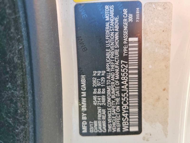 51684556 :رقم المزاد ، WBS4Y9C55JAA85527 vin ، 2018 Bmw M4 مزاد بيع