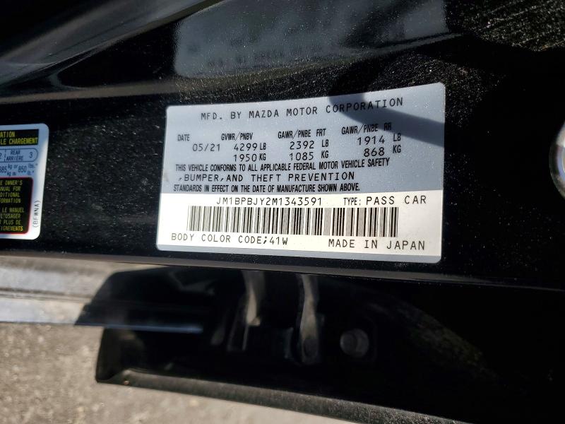 Продаж на аукціоні авто 2021 Mazda 3, vin: JM1BPBJY2M1343591, номер лоту: 53827286