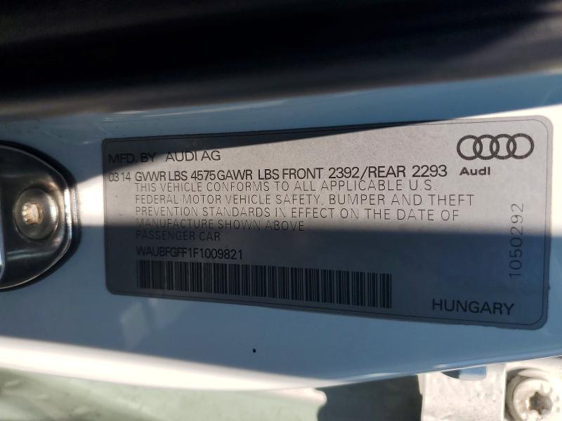 Aukcja sprzedaży 2015 Audi A3, vin: WAUBFGFF1F1009821, numer aukcji: 53634276