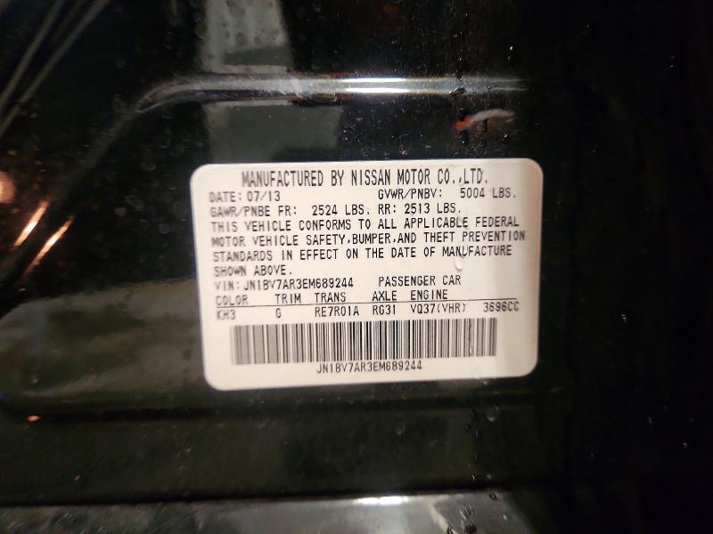 Продаж на аукціоні авто 2014 Infiniti Q50, vin: JN1BV7AR3EM689244, номер лоту: 53196846