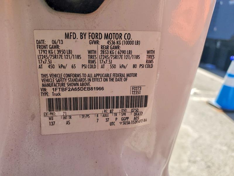 Продаж на аукціоні авто 2013 Ford F250, vin: 1FTBF2A65DEB81966, номер лоту: 52702486