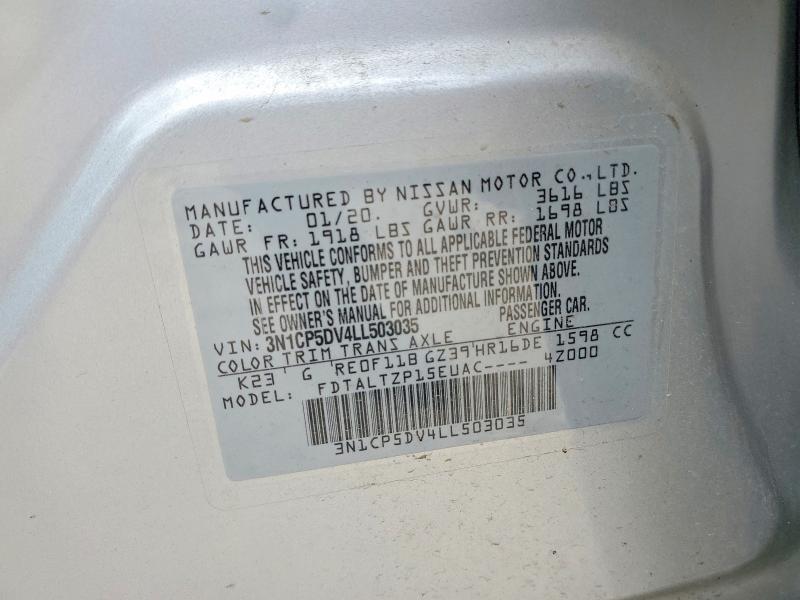 Aukcja sprzedaży 2020 Nissan Kicks, vin: 3N1CP5DV4LL503035, numer aukcji: 54022916