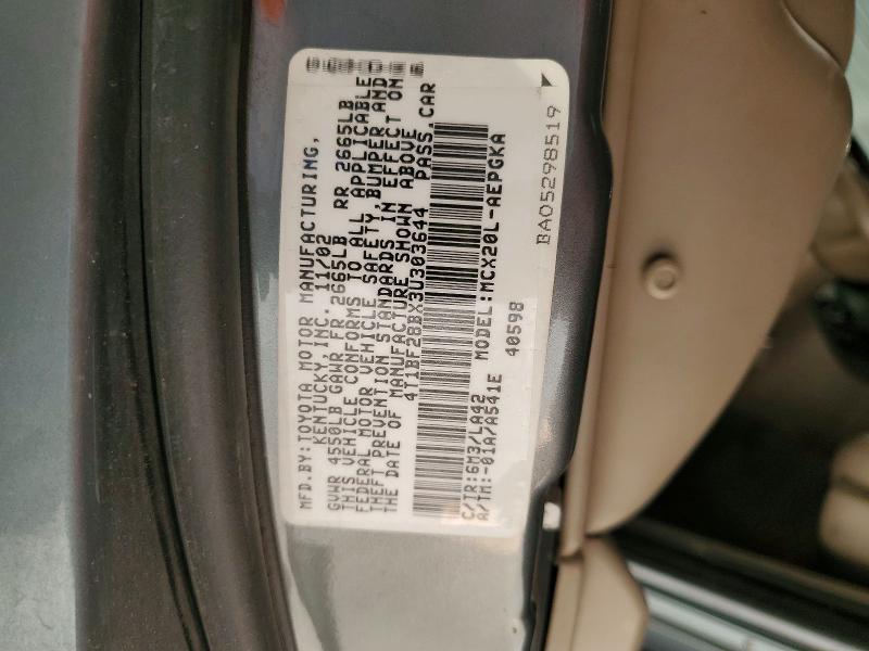 Aukcja sprzedaży 2003 Toyota Avalon, vin: 4T1BF28BX3U303644, numer aukcji: 52673966