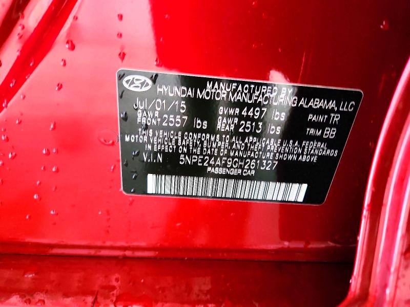 2016 Hyundai Sonata მანქანა იყიდება აუქციონზე, vin: 5NPE24AF9GH261327, აუქციონის ნომერი: 52944426