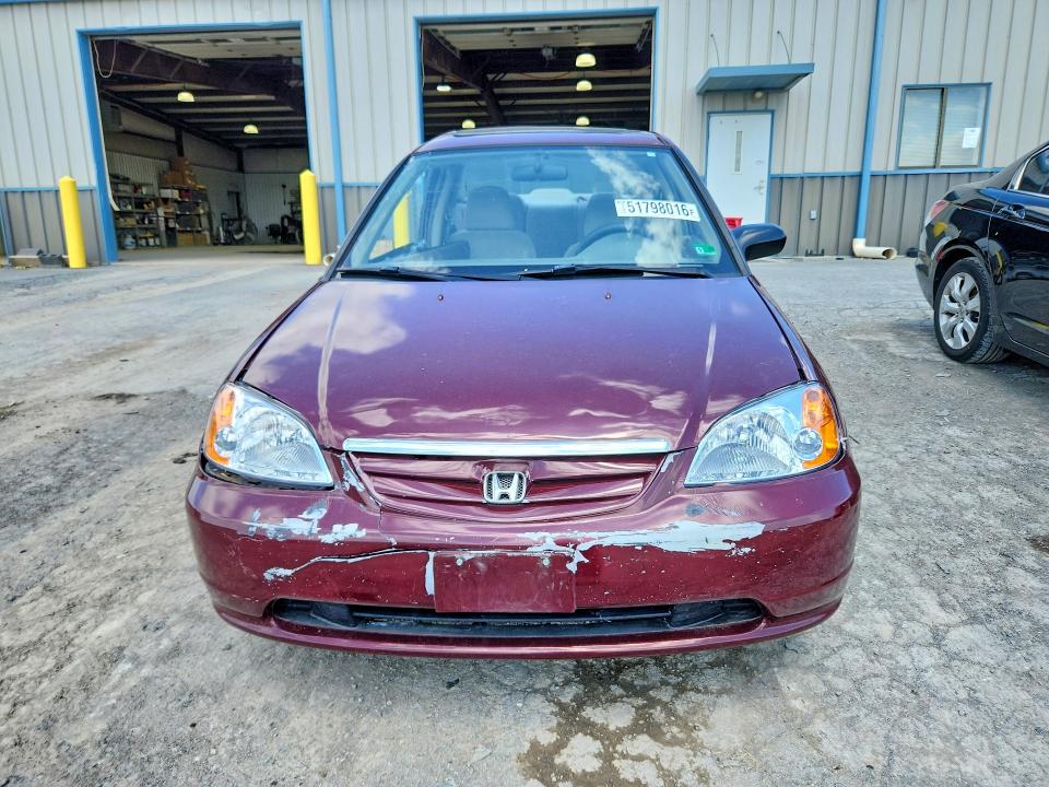 2002 Honda Civic მანქანა იყიდება აუქციონზე, vin: 1HGES26722L034783, აუქციონის ნომერი: 51798016