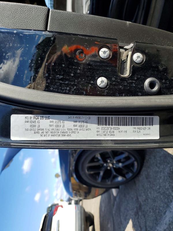 Aukcja sprzedaży 2019 Dodge Challenger, vin: 2C3CDZBT3KH552334, numer aukcji: 55065746