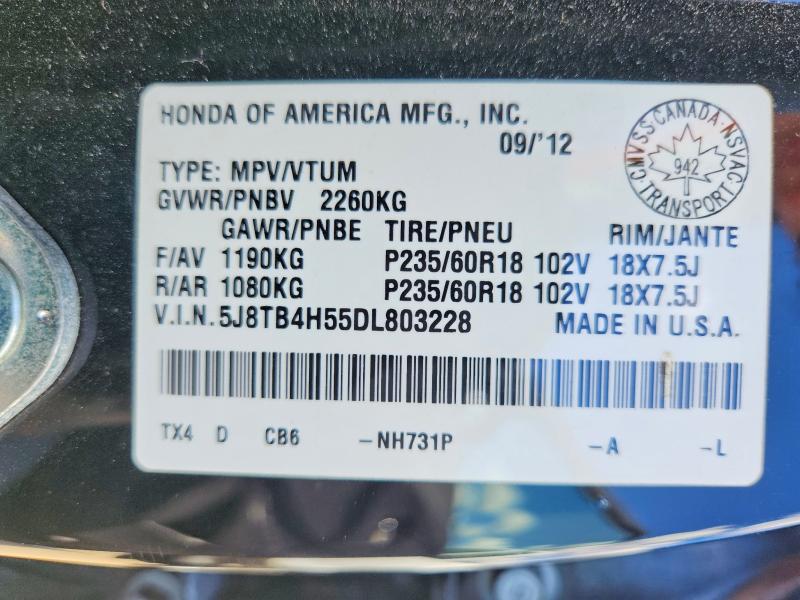 Продажа на аукционе авто 2013 Acura Rdx, vin: 5J8TB4H55DL803228, номер лота: 53937836