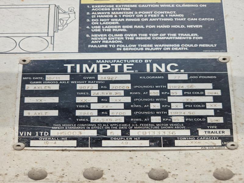Продаж на аукціоні авто 2012 Timpte Unknown, vin: 1TDH50036CB133336, номер лоту: 53005406