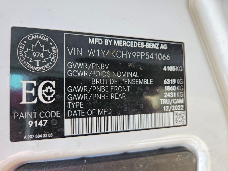 Продажа на аукционе авто 2023 Mercedes-benz Sprinter, vin: W1Y4KCHY9PP541066, номер лота: 53646556
