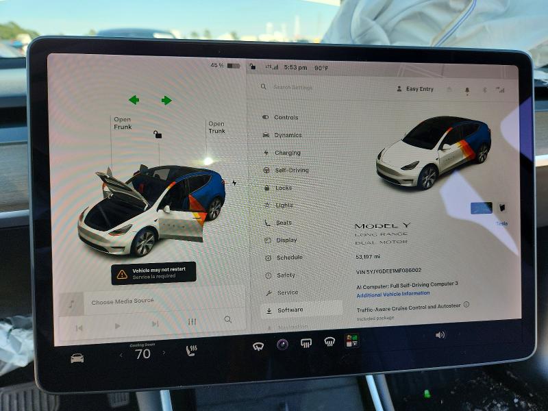 Продаж на аукціоні авто 2021 Tesla Model Y, vin: 5YJYGDEE1MF086002, номер лоту: 55102966