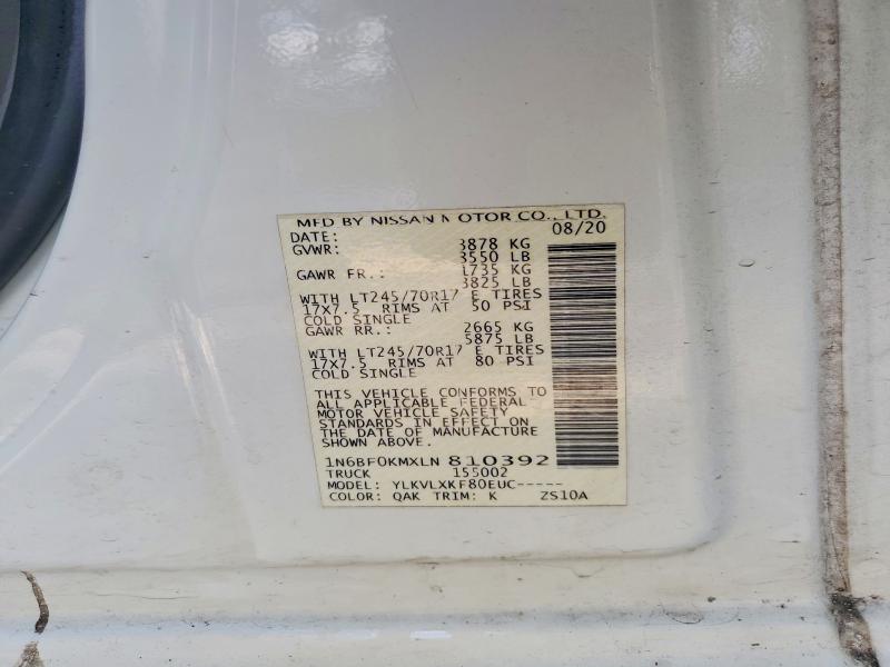 Продажа на аукционе авто 2020 Nissan Nv, vin: 1N6BF0KMXLN810392, номер лота: 55316716