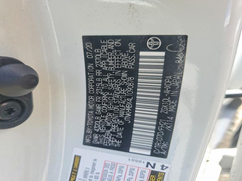 Продаж на аукціоні авто 2020 Toyota C-hr, vin: JTNKHMBX4L1090878, номер лоту: 54896386