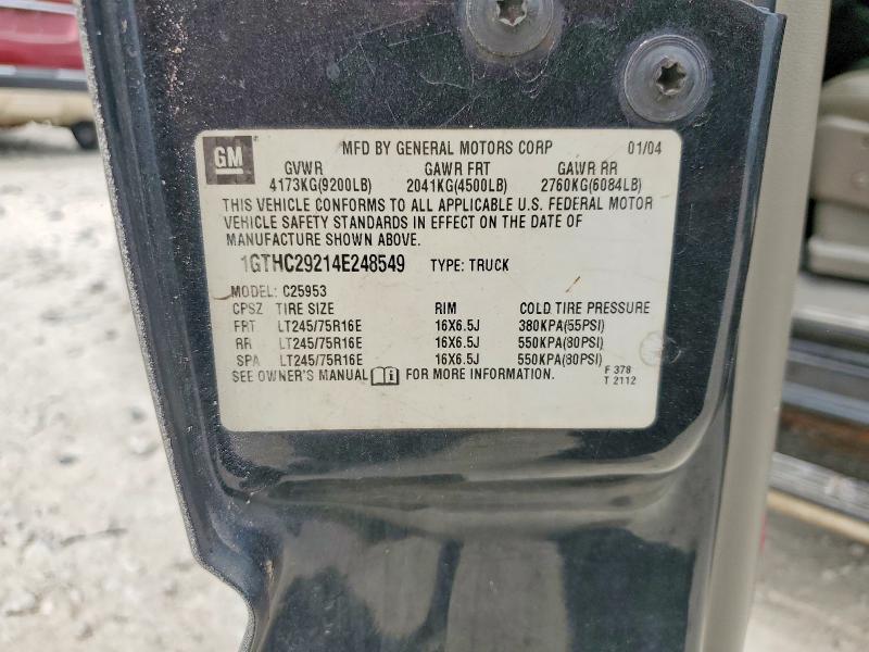 2004 Gmc Sierra მანქანა იყიდება აუქციონზე, vin: 1GTHC29214E248549, აუქციონის ნომერი: 52376106