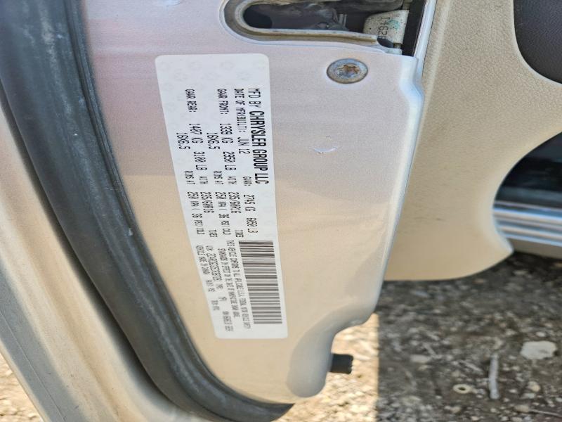 52751686 :رقم المزاد ، 2C4RDGCG5CR387281 vin ، 2012 Dodge Grand Caravan مزاد بيع