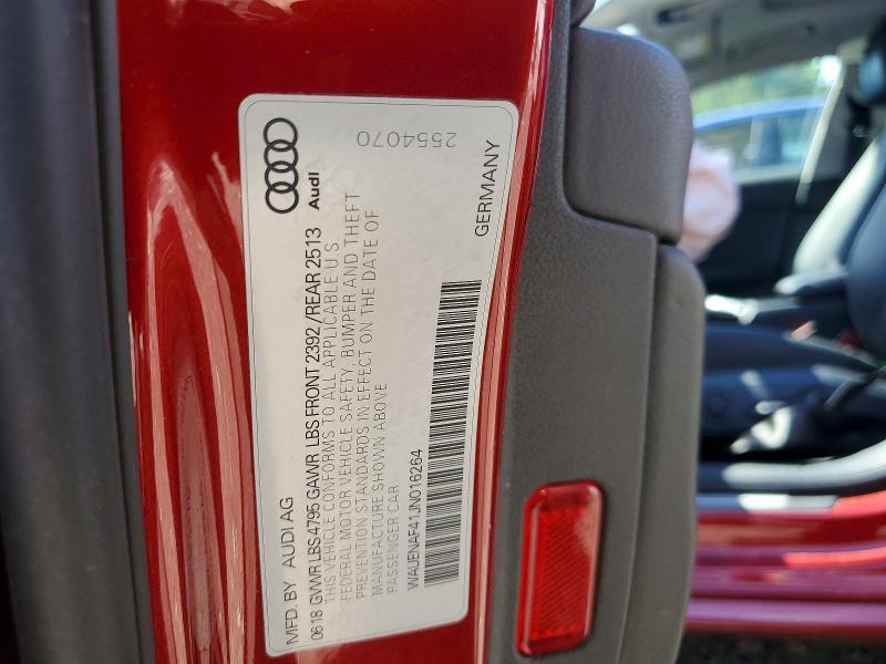 Aukcja sprzedaży 2018 Audi A4, vin: WAUENAF41JN016264, numer aukcji: 53197486