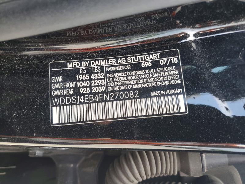 54086686 :رقم المزاد ، WDDSJ4EB4FN270082 vin ، 2015 Mercedes-benz Cla-class Cla250 4ma مزاد بيع