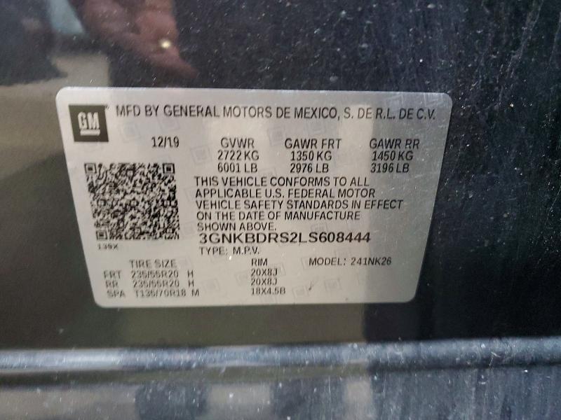 Продаж на аукціоні авто 2020 Chevrolet Blazer, vin: 3GNKBDRS2LS608444, номер лоту: 53403216