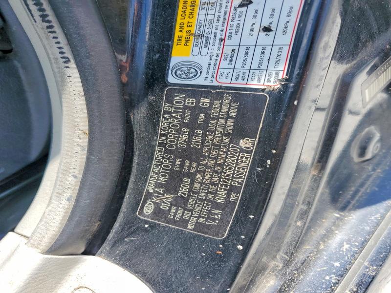 Aukcja sprzedaży 2006 Kia Spectra, vin: KNAFE121565280207, numer aukcji: 54124746
