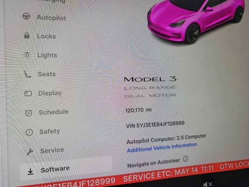 53701186 :رقم المزاد ، 5YJ3E1EB4JF128999 vin ، 2018 Tesla Model 3 مزاد بيع
