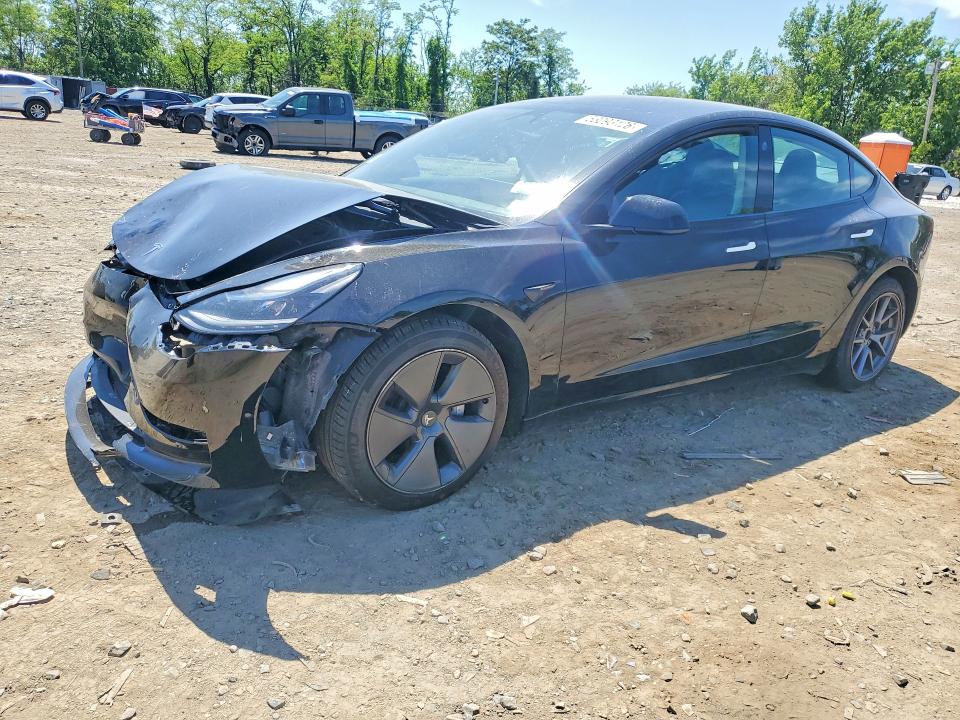 2022 Tesla Model 3 მანქანა იყიდება აუქციონზე, vin: 5YJ3E1EB3NF191629, აუქციონის ნომერი: 53093126