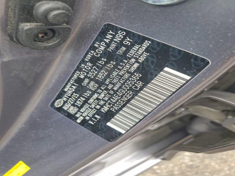 Продаж на аукціоні авто 2016 Hyundai Accent, vin: KMHCT4AE4GU005366, номер лоту: 54522446