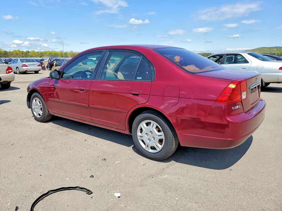 Продаж на аукціоні авто 2002 Honda Civic, vin: 2HGES16572H580839, номер лоту: 53632616