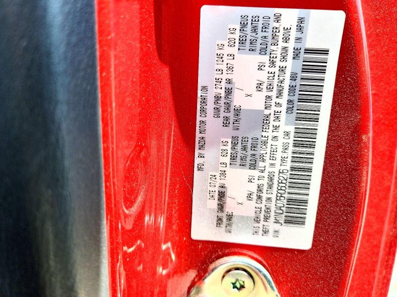 Продажа на аукционе авто 2024 Mazda Mx-5 Miata, vin: JM1NDAD76R0606276, номер лота: 53567076