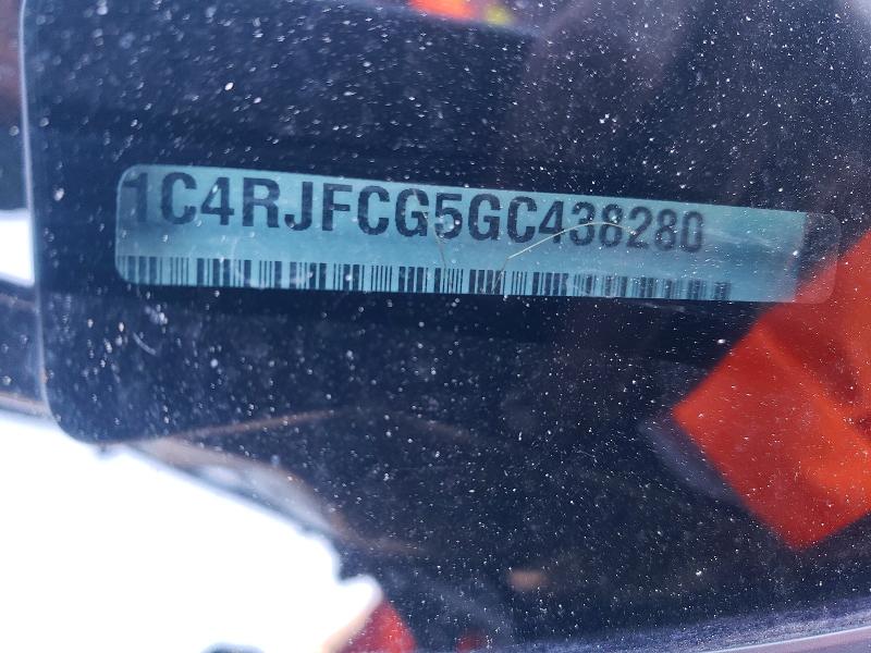 52194686 :رقم المزاد ، 1C4RJFCG5GC438280 vin ، 2016 Jeep Grand Cherokee مزاد بيع